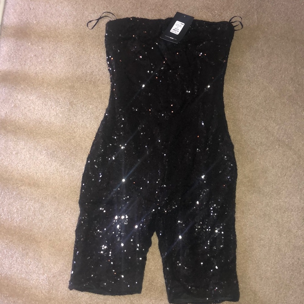 MEDIUM Black Sequin ‘Birthday Suit’